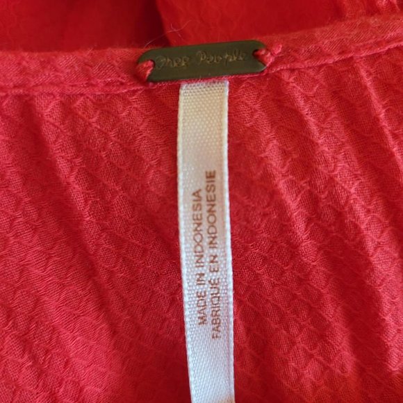 Free People Red Spaghetti Strap Dress - Size XS - Picture 9 of 9